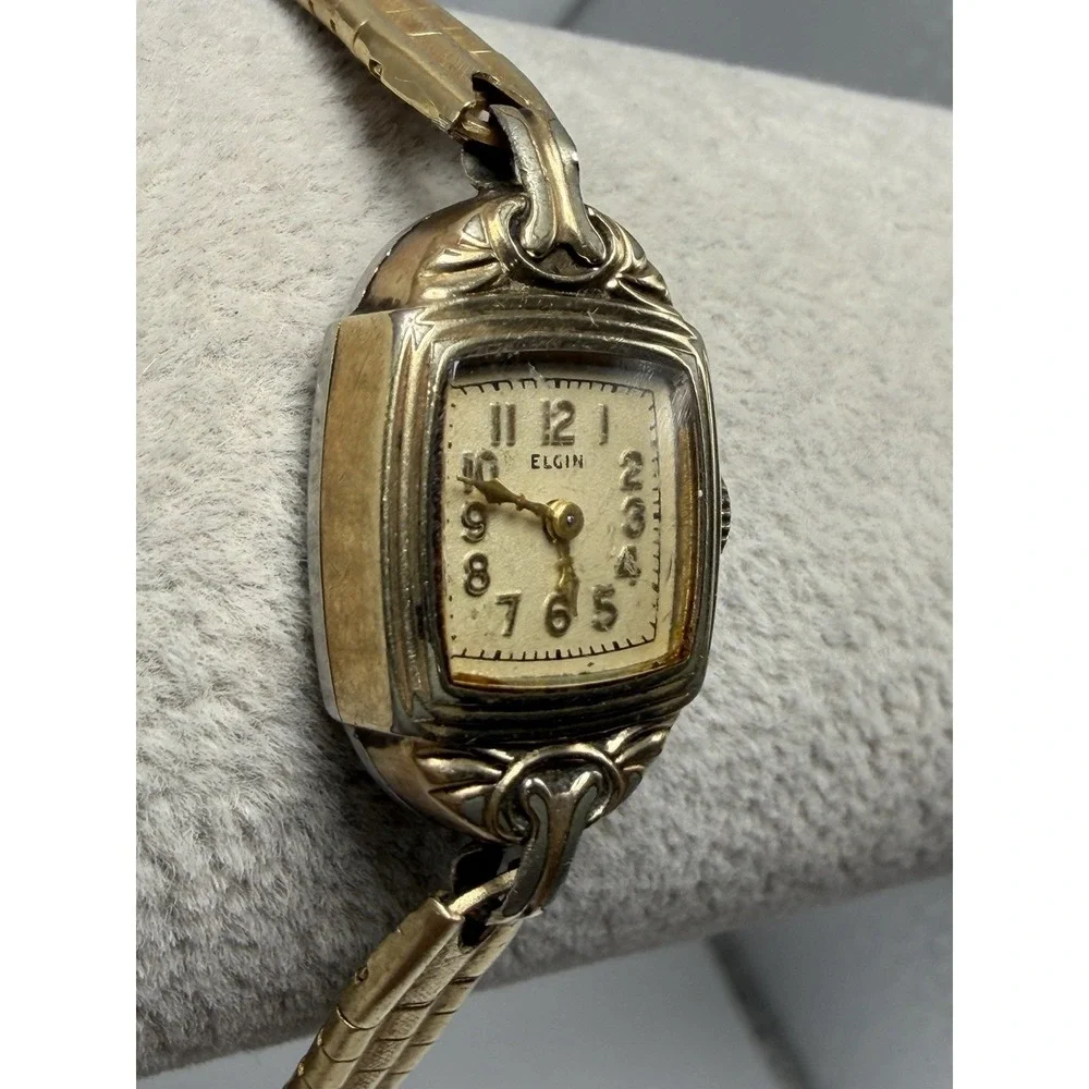 Elgin Working Vintage Manual Wind Ladies Cocktail Watch 16MM 5.75